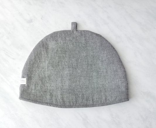 Tea Cozy ~ Grey Chambray ~ Four Insulated Layers